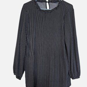 Adrianna Papell  Black Polka Blouse